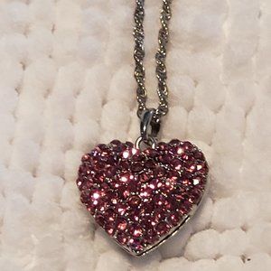 Pink Heart Necklace